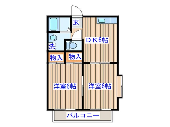 ル・ベ－ル中山の物件間取画像